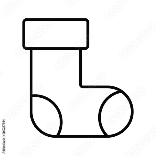 Well designed icon of christmas socks