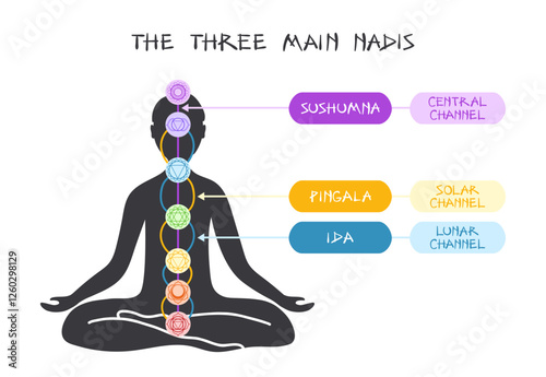 The Three Main Nadis Infographic