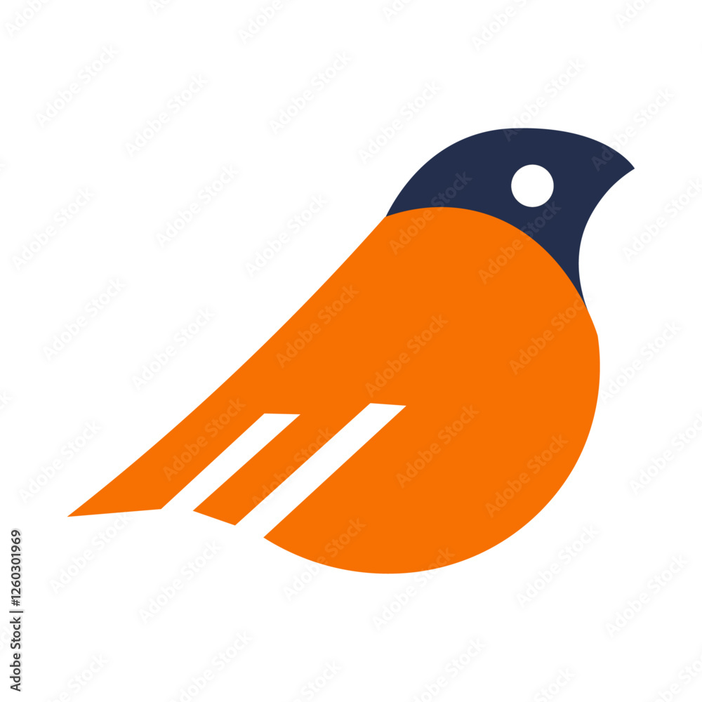 flat design bird logo template flat design bird logo template
