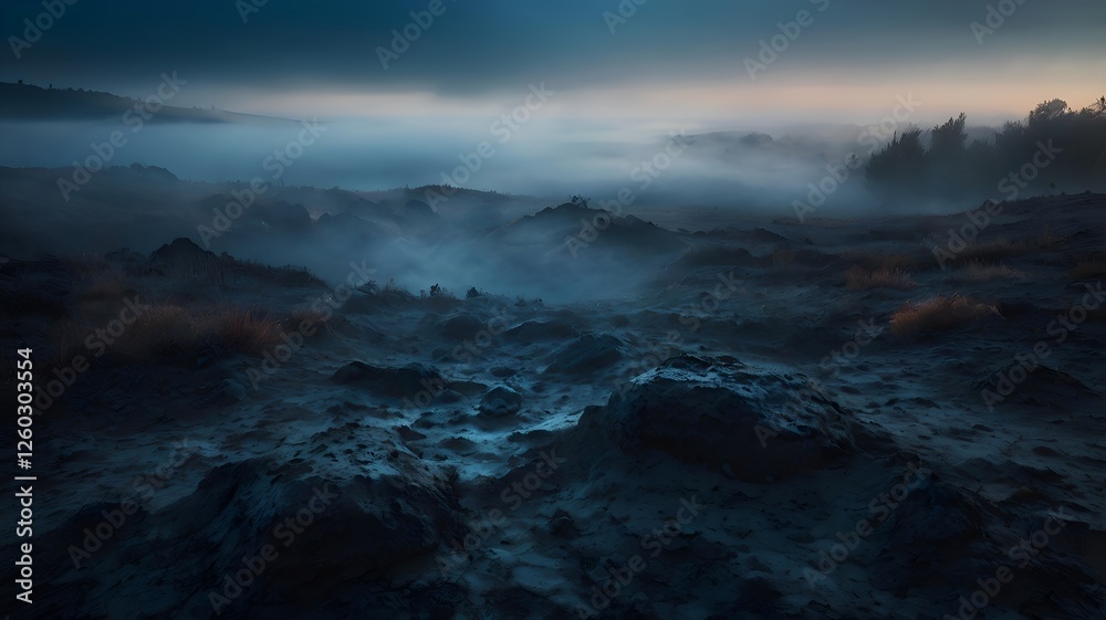 Obraz premium fog over the mountains