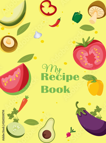 recipe book cover design