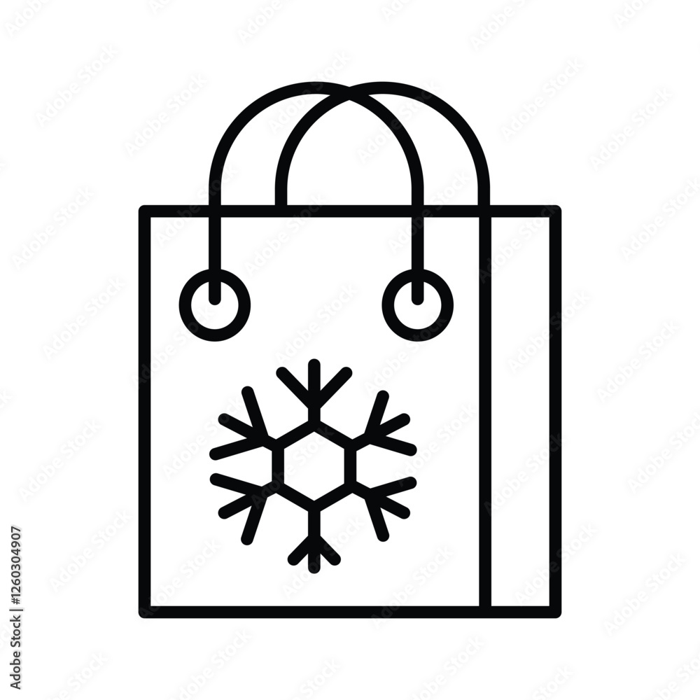 Trendy flat vector design of christmas shopping in editable style, premium icon Trendy flat vector design of christmas shopping in editable style, premium icon