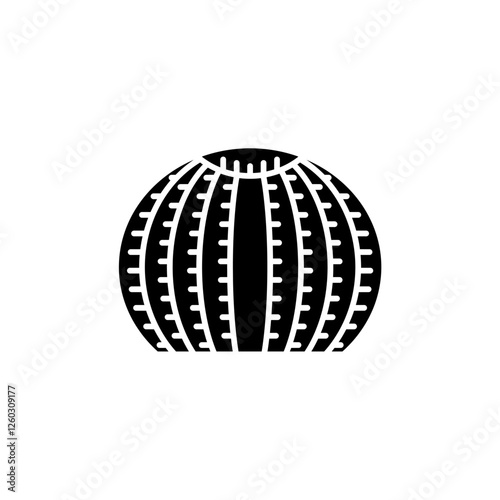 Cactus Desert  Plant Silhouette Icon Design