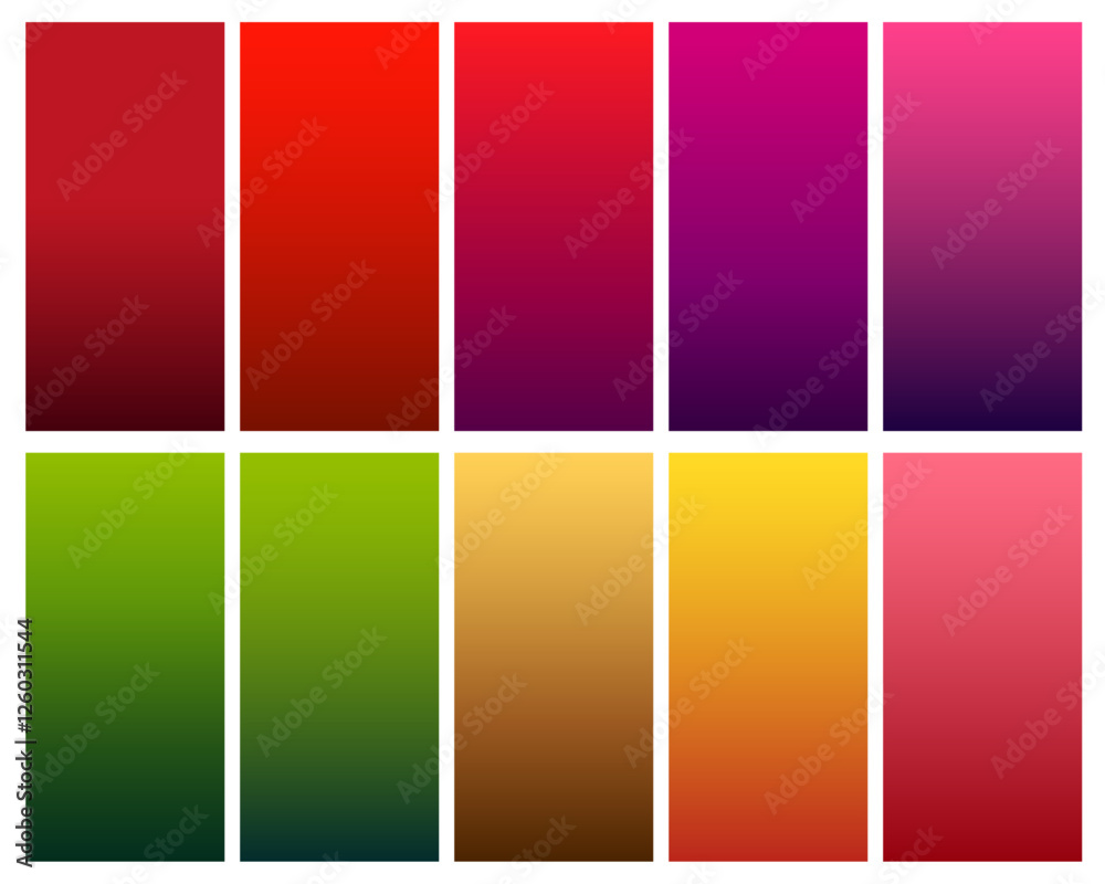 Naklejka premium Gradient Backgrounds. Screen Templates