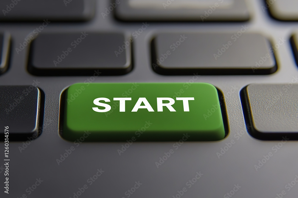 Start button on computer keyboard Start button on computer keyboard