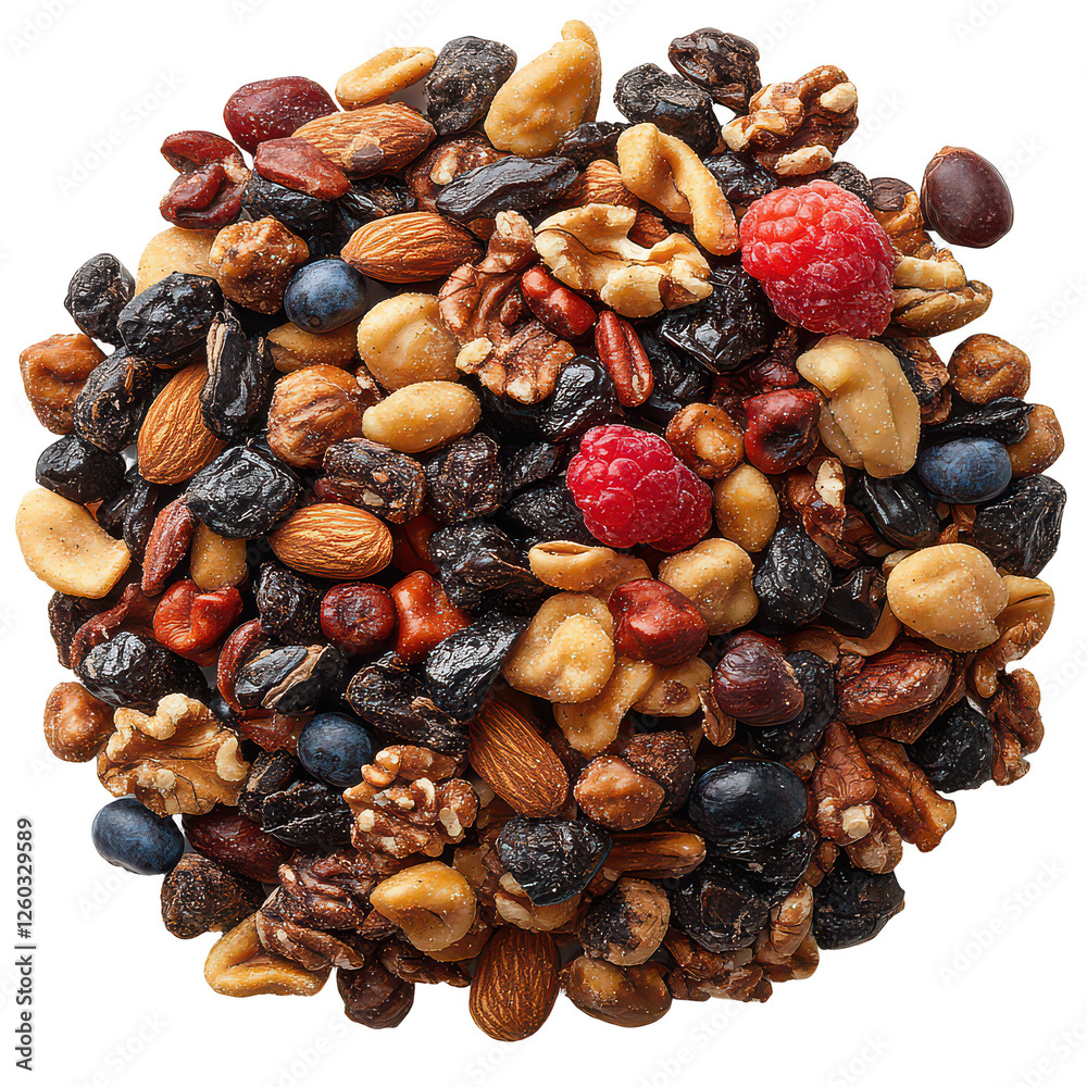 Fototapeta premium Trail Mix isolated on transparent background