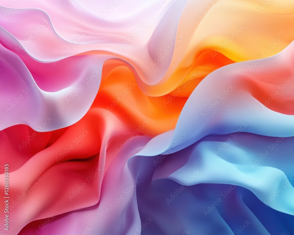 Fototapeta premium Abstract fluid color transitions background with fluid color transitions and smooth wave patterns. Emphasizing artistic flow and modern design, ideal for contemporary visuals and fluid art.