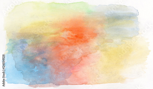 水彩絵の具のにじみとニュアンスカラーが美しい背景素材