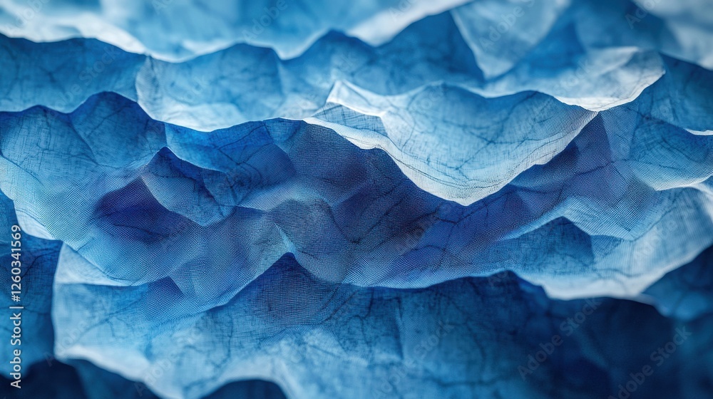 Obraz premium Close up of a blue and white abstract background with soft textures and patterns