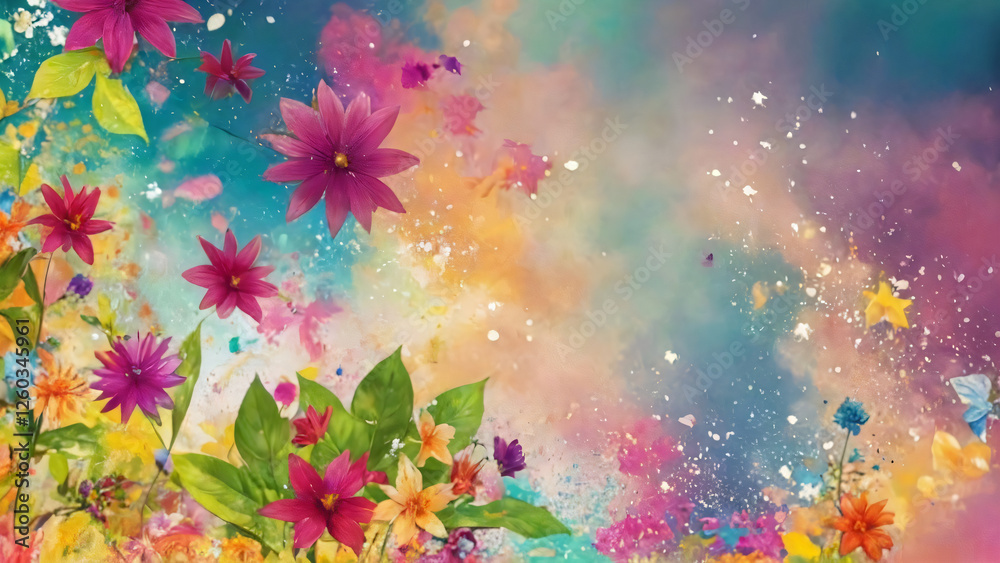 Obraz premium colorful watercolor background