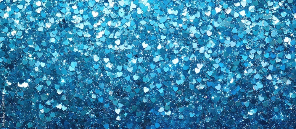 Fototapeta premium Glittering turquoise blue abstract background with a mesmerizing sparkle effect ideal for creative designs and festive themes.