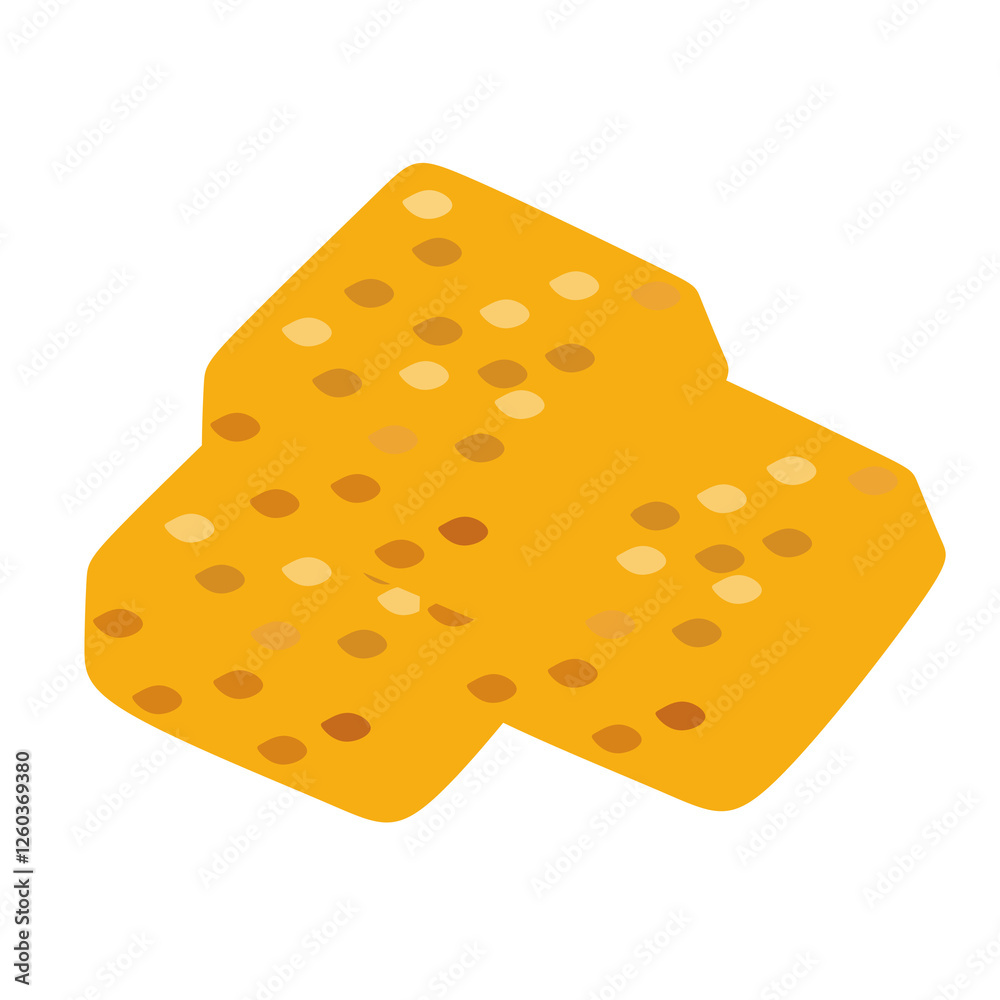 fried tempeh vector illustration. tempe goreng. Indonesian food culinary. Indonesian snack fried tempeh vector illustration. tempe goreng. Indonesian food culinary. Indonesian snack