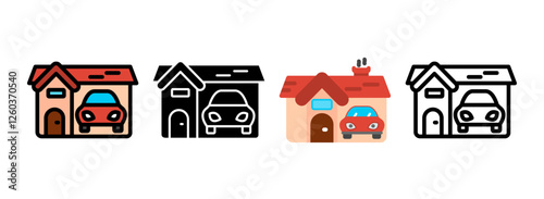 Set of Garage Icon