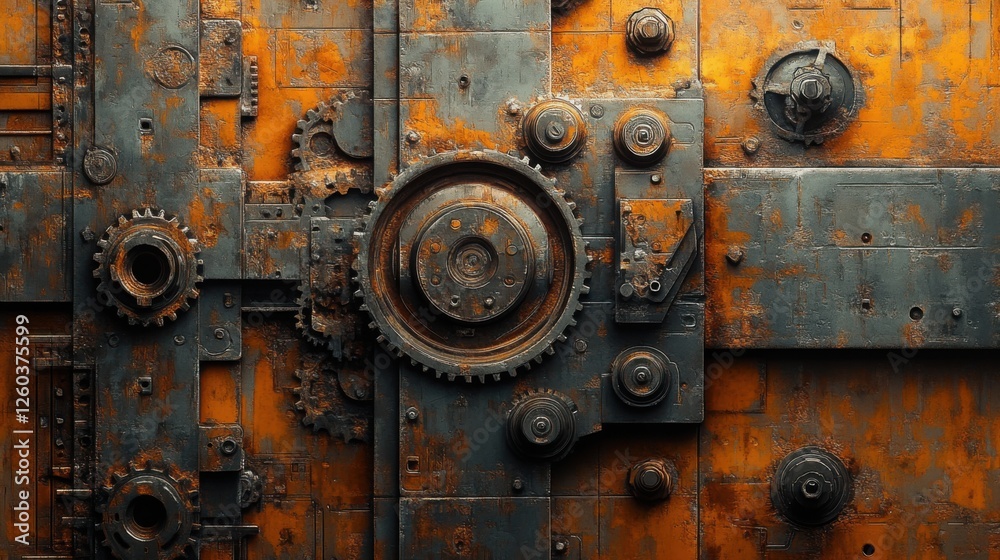 Abstract industrial scene with machinery. Featuring gears and cogs. Emphasizing mechanical precision and engineering. Ideal for technology and manufacturing designs. Abstract industrial scene with machinery. Featuring gears and cogs. Emphasizing mechanical precision and engineering. Ideal for technology and manufacturing designs.