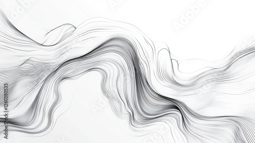 Abstract line art background with intricate lines and minimalist design. Emphasizing simplicity and elegance, ideal for posters and book covers.