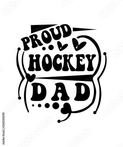 proud hockey dad svg