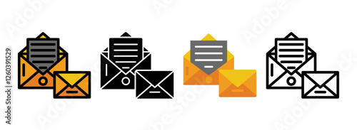 set of Correspondence Icon