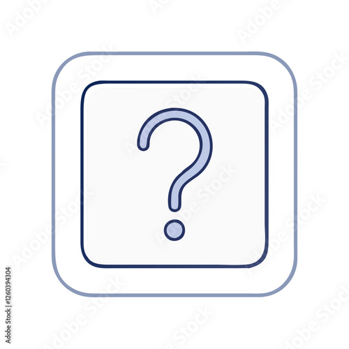 question mark in a square icon, question mark in a square vector illustration-question mark in a square perfect for question mark in a square logos and icons
