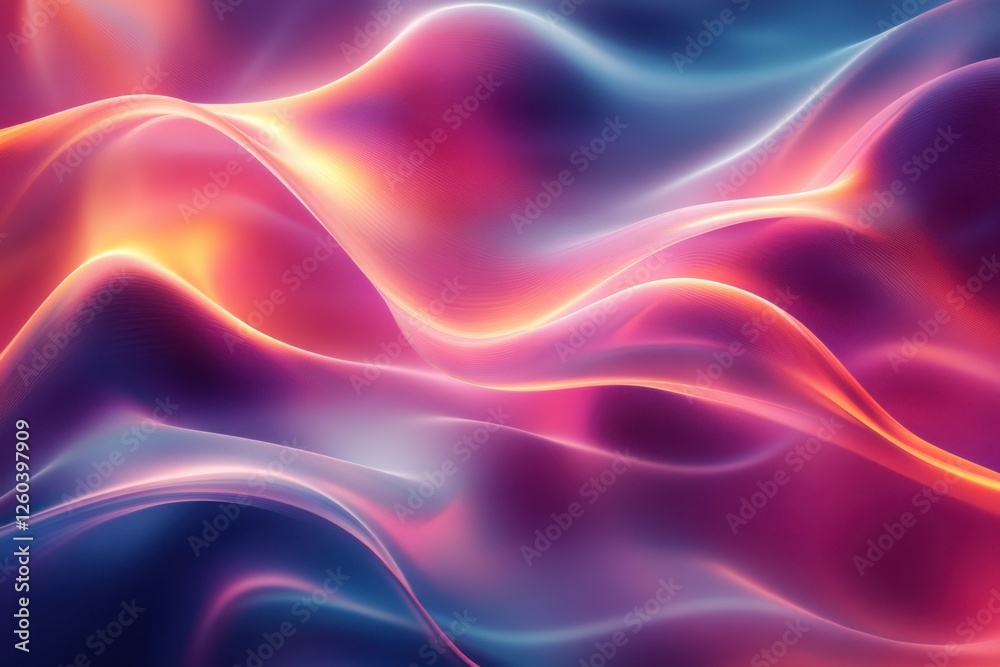 Abstract luminous wave forms background with luminous wave forms and radiant light effects. Emphasizing vibrant energy and artistic flair, ideal for modern designs and striking visuals. Abstract luminous wave forms background with luminous wave forms and radiant light effects. Emphasizing vibrant energy and artistic flair, ideal for modern designs and striking visuals.