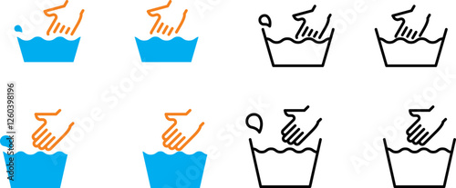 Washable icon , vector illustration