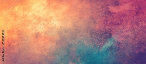Wallpaper Mural Evening sky texture with vibrant hues of orange, pink, and blue creating a dreamy abstract background for various design projects Torontodigital.ca