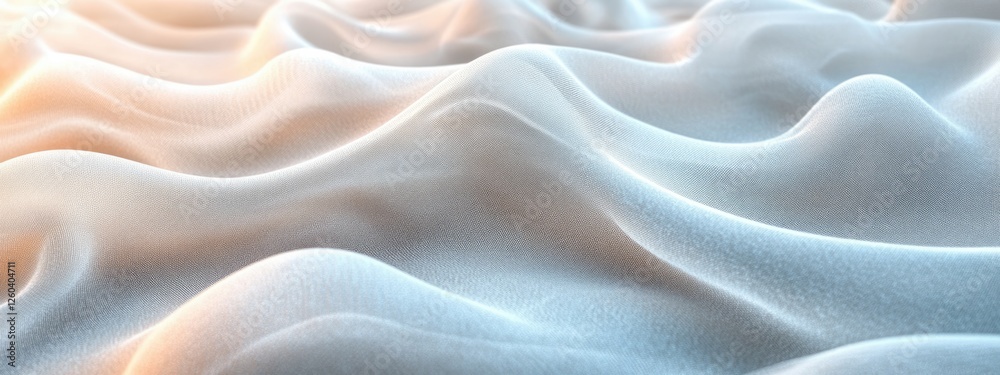 Textured digital fabric in soft white and light gray hues with ample empty space for text or design elements Textured digital fabric in soft white and light gray hues with ample empty space for text or design elements