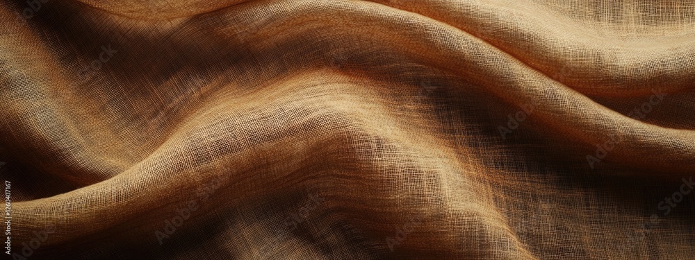 Elegant Warm Brown Textured Tablecloth Background with Ample Copy Space for Text and Design Elements Elegant Warm Brown Textured Tablecloth Background with Ample Copy Space for Text and Design Elements