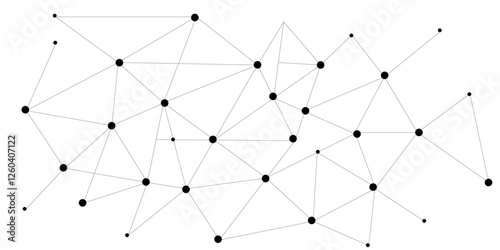 Network Connecting dot polygon background. Global network concept and communication technology. Digital technology background and network connection. vector illustration.