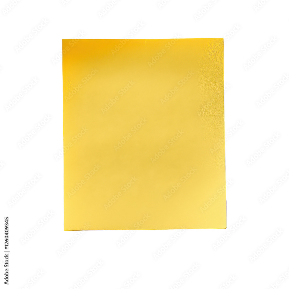 Yellow sticky note isolated on transparent background Yellow sticky note isolated on transparent background
