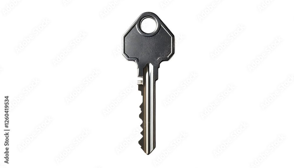 Metallic Key Represents Security and Access Metallic Key Represents Security and Access