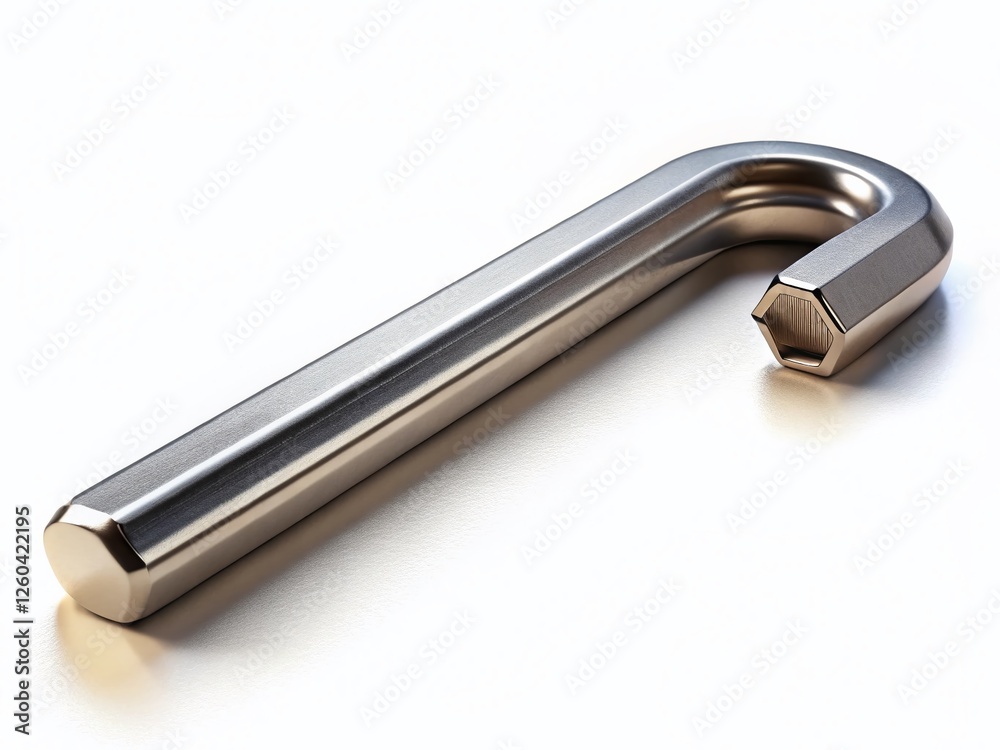 Isolated Hex Key Wrench Tool on Clear Background - Professional Stock Photo Isolated Hex Key Wrench Tool on Clear Background - Professional Stock Photo