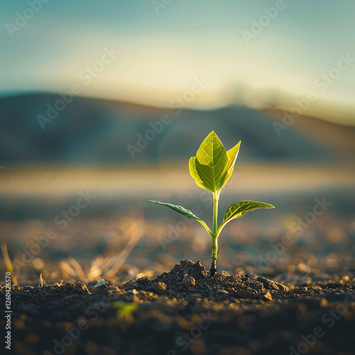 flower on the ground, Generative AI