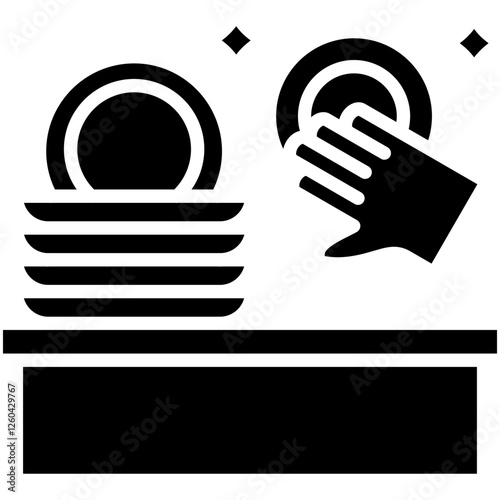 Wash Dishes Icon