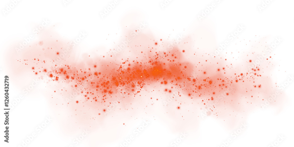 Fantastic red smoke background. Magic red smoke with glitter and small particles of twinkling stars. Fog with luminous particles. Red vapor with stardust. Morning fog over land or water surface. PNG. Fantastic red smoke background. Magic red smoke with glitter and small particles of twinkling stars. Fog with luminous particles. Red vapor with stardust. Morning fog over land or water surface. PNG.