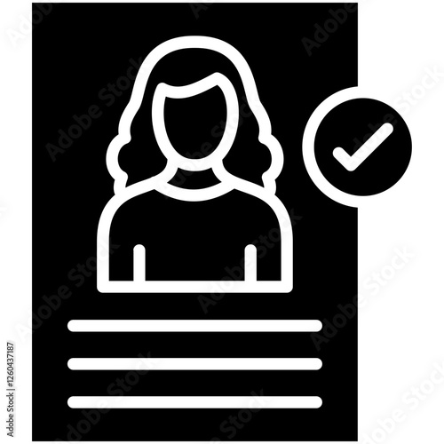 Job Candidate Female Icon