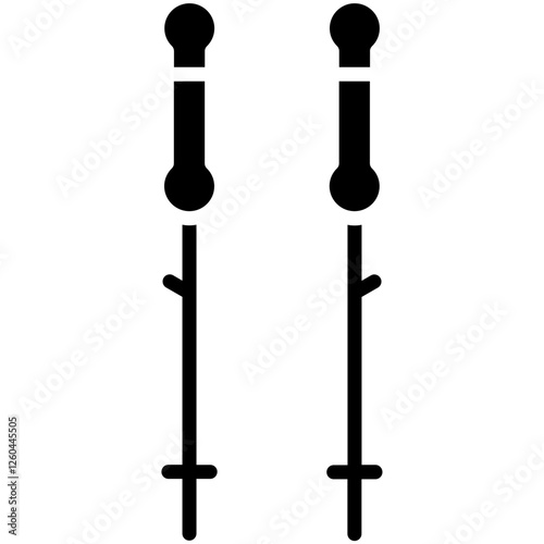 Trekking Poles Icon