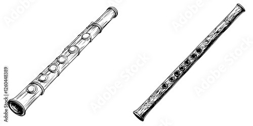 Handcrafted wooden flutes showcasing intricate designs and craftsmanship for musical expression and enjoyment
