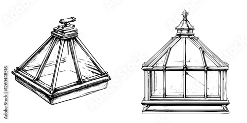 Glass display cases designed for showcasing artifacts in an exhibition hall during daylight