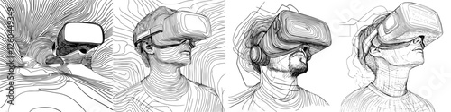 Engaging individuals immersed in virtual reality experiences in a creative art style