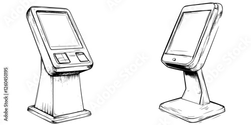 Self-service kiosks in a modern office setting for user convenience and efficiency during business hours