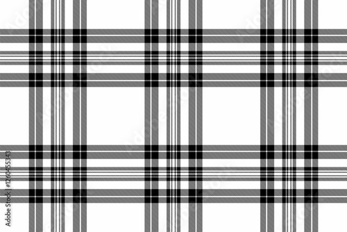 Elegant black, white, and gray plaid pattern.  Perfect for textile design, website backgrounds, or adding a touch of classic style to your projects.