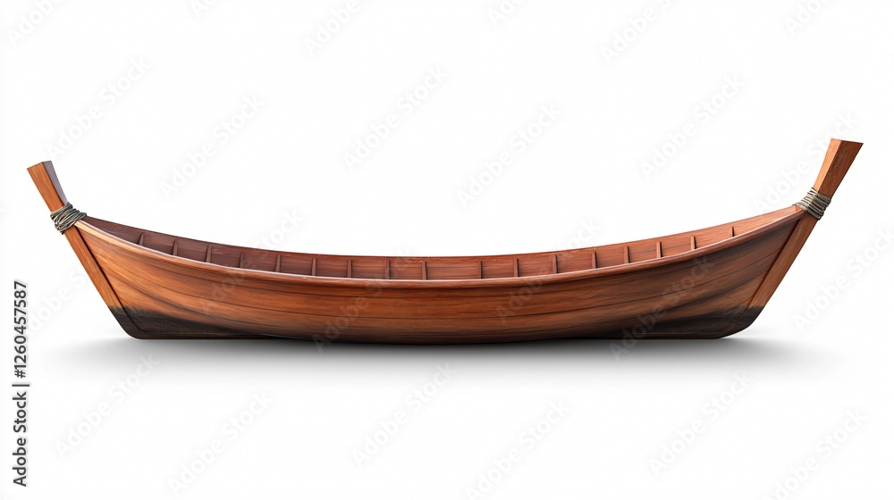 Fototapeta premium Traditional Thai Longtail Boat Illustration