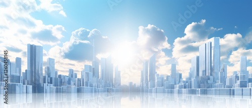 Vibrant Cityscape at Dusk - Urban Development Concept
