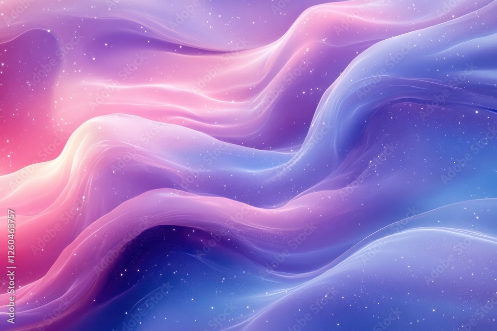 Obraz premium Abstract serene galaxy patterns background with serene galaxy patterns and soft cosmic hues. Emphasizing galactic peace and artistic wonder, ideal for space-themed visuals and calming designs.