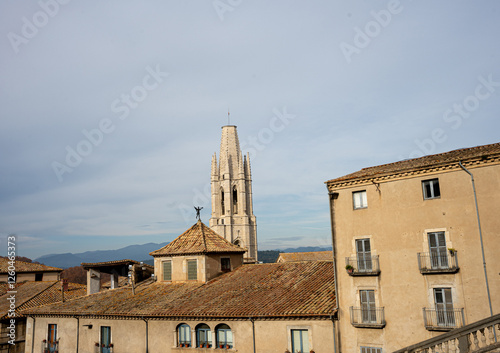 High-Quality Images of Girona: Cityscape & Parks, city of Girona Catalonia photo