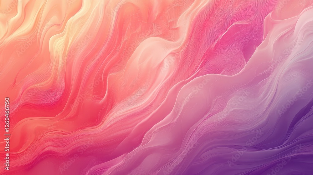 Obraz premium Abstract Fluid Art Background with Pink Orange and Purple Swirls