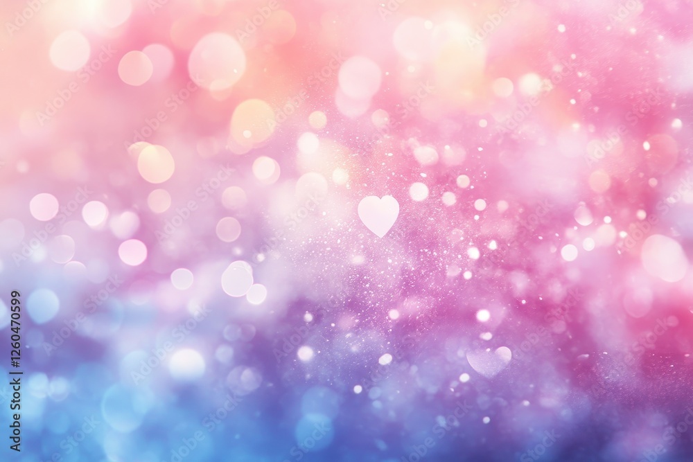 Abstract Pink Purple and Blue Heart Bokeh Lights Glitter Sparkle Background Abstract Pink Purple and Blue Heart Bokeh Lights Glitter Sparkle Background
