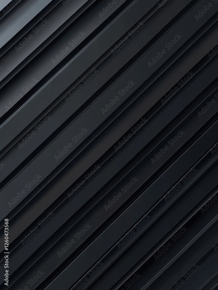 Obraz premium Dark deep black dynamic abstract vector background with diagonal lines. Modern creative premium gradient