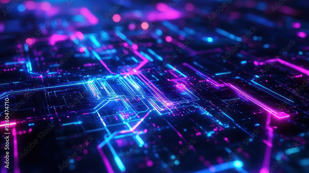 Fototapeta premium A high-tech crypto backdrop with glowing digital blockchain connections