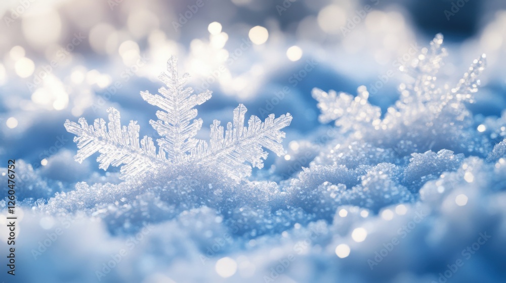 Abstract snowy landscape with snowflakes. Featuring intricate ice crystals and frosty patterns. Emphasizing winter beauty and calmness. Ideal for seasonal and holiday designs. Abstract snowy landscape with snowflakes. Featuring intricate ice crystals and frosty patterns. Emphasizing winter beauty and calmness. Ideal for seasonal and holiday designs.